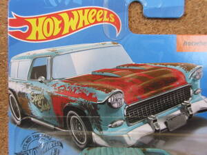 Hot Wheels CLASSIC ’55 NOMAD 2019 Rod Squad 5/10 クラシック ノマド アイラ ギルフォード usカード 1955 シボレー ロッドスクワッド