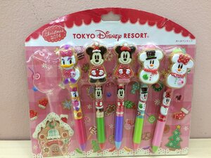 ディズニー TDR クリスマス2014 ボールペンセット ミッキー ミニー 雪だるま デイジー 1A59 【60】