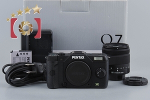 【中古】PENTAX ペンタックス Q7 ズームレンズキット ブラック シャッター回数僅少 元箱付き