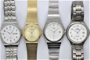 【CITIZEN 他】QUARTZ 中古時計ジャンク 未修理品 部品どり用 4個 ③ 22.11.27