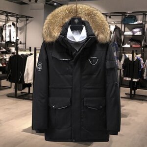 YR-NO1黒【実寸M新品 北欧 最高級ライン 超防寒premium多機能 寒冷地 重厚 豪雪 Ecoファー付 ファー脱着 高品質 贅沢 ダウンジャケット