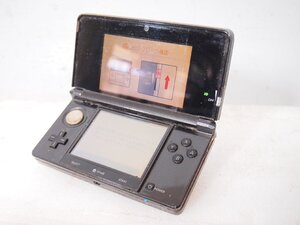 ☆【1F0110-4】 Nintendo ニンテンドー NINTENDO3DS CTR-001 コスモブラック ジャンク