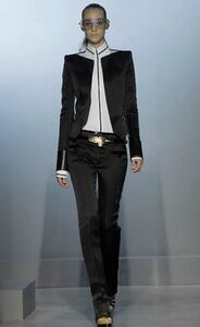 SS2007 BALENCIAGA BY nicolas ghesquire no collar runway jacket バレンシアガ　ニコラジェスキエール　ジャケット　ビンテージ