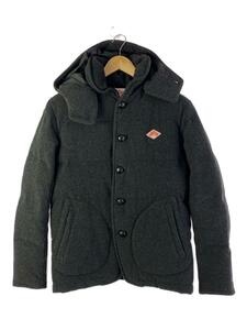 DANTON◆14AW/BEAMS別注/ウールモッサダウンジャケット/38/ウール/ブラック/無地/14A-FA-001//