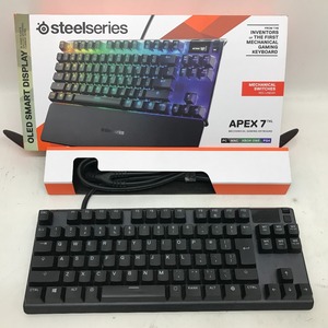 06w1552★1円~ ゲーミングキーボード steelseries APEX 7 TKL 有線 中古品