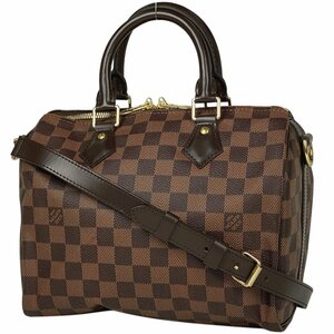 ルイ・ヴィトン Louis Vuitton スピーディ バンドリエール 25 2WAY ショルダーバッグ ハンドバッグ ダミエ ブラウン N41368 中古