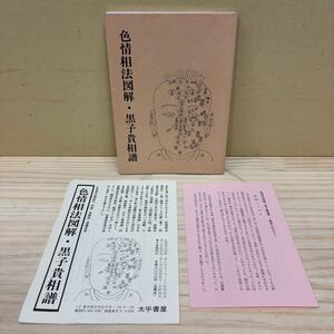 色情相法図解・黒子貴相譜 チラシ付 東京好豆書肆太平書屋秘蔵 斉藤夜居 人相 手相 淫相観破/古本/汚れヤケシミ傷み/状態は画像で確認/NCで