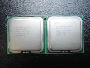 Intel LGA771 Quad Core Xeon E5420 SLBBL 2.50GHz12M/1333 COSTA RICA 2個セット Dual動作画面有 定形外発送￥240可