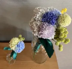 結婚式 ブーケ ブートニア ハンドメイド 手作り