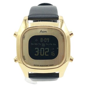 〇〇 ALBA アルバ Fusion 腕時計 AFSM403 ブラック x ゴールド やや傷や汚れあり