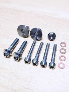 109-Q◆ホンダ チタン合金 NSR250 サーボモーター ASSY コンプリートセット MC21, MC28 互換 チタンボルト