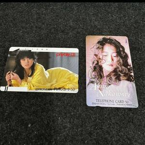 未使用品 テレホンカード 中森明菜 テレカ アイドル 平成 公衆電話 電話 2枚セット