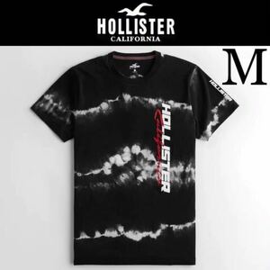 新品タグ付き☆HOLLISTER タイダイ半袖Ｔシャツ M 黒 ブラック ホリスター