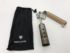 期間限定セール スノーピーク snow peak バーナー フォールディングトーチ キャンプ アウトドア 変色あり シルバー系 GT-110