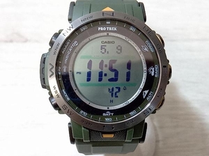 【カーキ】CASIO／PROTREK／PRW-30Y-3JF／カーキ／デジタル／電波ソーラー／腕時計