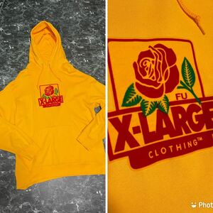 X-LARGE×FELT 薔薇 スウェットパーカー エクストララージ　Lサイズ