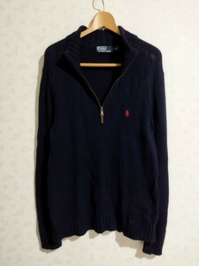 Polo Ralph Lauren　ポロラルフローレン　Ralph Lauren　ラルフローレン　ハーフジップ　ニット　長袖　トップス