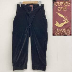 パイレーツパンツ worlds end classics ベルベット ブラック 黒 ワールズエンド vivienne westwood スラックス VINTAGE archive 3100189