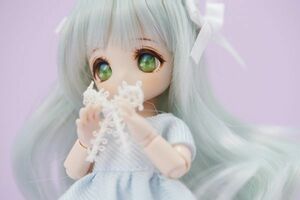 chuchu doll HINA オビツ リボンちゃん DollyBird ドール Out of Base Calico Wig 未開封正規品 [4981932512815]