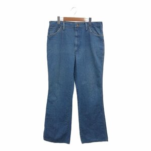 70年代 Wrangler ラングラー ブーツカットシルエット デニムパンツ ボトムス アメカジ ヴィンテージ ブルー (メンズ 36) 中古 古着 P8199