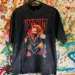 ブラックウィドウ Tシャツ 半袖 マーベル ケミカルウォッシュ XL XXL