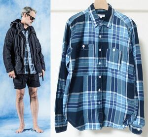 Engineered Garments エンジニアードガーメンツ Work Shirt Big Plaid ワーク シャツ S チェック