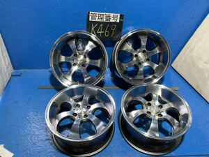 〈K469〉ホイール4本セット　Salita 16インチ7J オフセット＋38 PCD4H100 ハブ73mm ボルト穴13mm