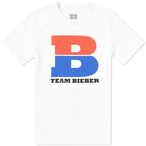 即発送！Mサイズ 新品未使用未着用 白 2017スタジアムツアー新作 JUSTIN BIEBER TEAM BIEBER TEE ジャスティンビーバー WHITE SUPREME h&m