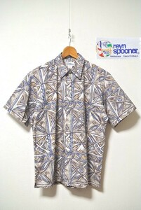 【SALE】■新品！reyn spooner【レインスプーナー】リバースプリント(裏生地使い)アロハシャツ！TAILORED IN HAWAII(ハワイ縫製)