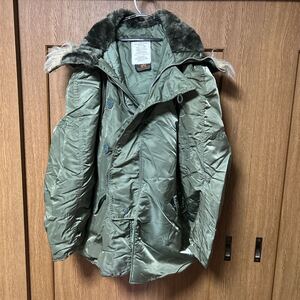 【made in USA】希少 90s ALPHA INDUSTRIES アルファ N-3B フライトジャケット L オリーブ USA製古着 ミリタリージャケット N3B アメリカ製