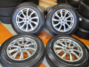 215/65R16 98Q DUNLOP STUDLESS 5H PCD114.3 アルミホイール付4本セット!!☆☆☆☆