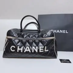 CHANEL(シャネル) スポーツライン マトラッセ ロゴ ボストンバッグ