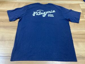 patagonia パタゴニア　p6 パタゴニアサーフ　半袖Tシャツ ポケット付きtシャツ ネイビー　２０２２年製 ＮＥＮＡ　Ｌサイズ　美品
