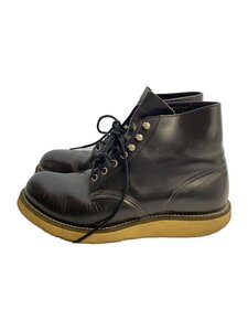 RED WING◆レースアップブーツ/US8.5/BLK/レザー/8165