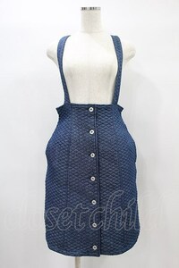 Candy Stripper / DENIM QUILT SKIRT M ブルー H-24-10-25-031-PU-SK-KB-ZH