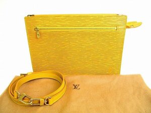 【超希少】 【未使用】 ルイヴィトン LOUIS VUITTON エピ アンギャン 斜めかけ ショルダーバッグ クラッチバッグ メンズ レディース