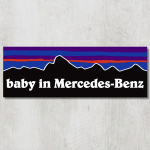 P【baby in Mercedes-Benz/ベビーインメルセデスベンツ】マグネットステッカー