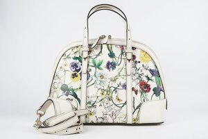 【美品】GUCCI グッチ フローラ 2WAYショルダー ハンドバッグ 花柄 ハンド ブランド鞄 309617【RS72】