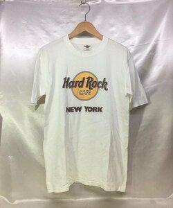 90s Hard Rock CAFE ハードロックカフェ USA製 ロゴプリント Tシャツ サイズ：L カラー：ホワイト ヴィンテージ 古着