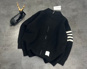 THOM BROWNE トムブラウン メンズ ジップアップ パーカフーディ Lサイズ