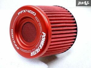 美品!! 交換用に! MONSTER SPORT モンスタースポーツ PFX400 パワーフィルター エアクリーナー エアクリ レッド 赤 ジムニー スイフト O-2