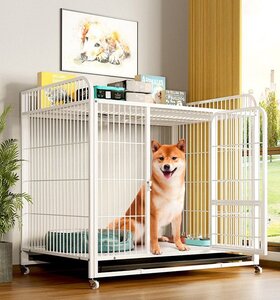 ペットケージ 犬檻 犬小屋 大型 中型犬用 ペット用品 95×65×90CM H7000