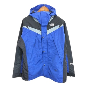 90年代 THE NORTH FACE ノースフェイス Extreme エクストリームライト マウンテンパーカー ブルー (メンズ LARGE) 中古 古着 R8223