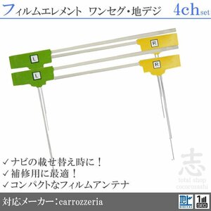 カロッツェリア AVIC-RZ09 地デジ フィルム 4ch L型 フィルムアンテナ 載せ替え 4枚