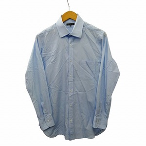 マッキントッシュ ロンドン MACKINTOSH LONDON シャツ ブラウス 長袖 Yシャツ 青 ブルー 40 約M ■SM3 メンズ