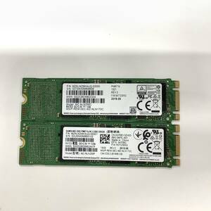 K60618155 SAMSUNG M.2 SATA 256GB SSD 2点【中古動作品】