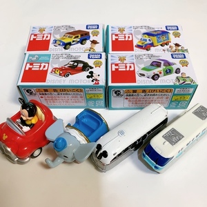 即決 送料無料★TOMICA トミカ ミニカー 8台★トイストリー ダンボ ミッキー など ディズニー モーターズ リゾートバス 未使用 中古 混ざり