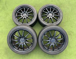 ◆希少！WORK EMOTION 11Rワークエモーション　◆18x7.5J+53/73.30/PCD:114.3/5穴◆4本.225/40ZR18.シルビア/スカイライン/JZX100/RX-8等に