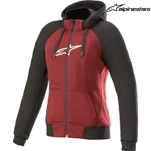 alpinestars アルパインスターズ レディース STELLA CHROME SPORT HOODIE カラー:JASPER RED BLACK WHITE(3052) サイズ:S