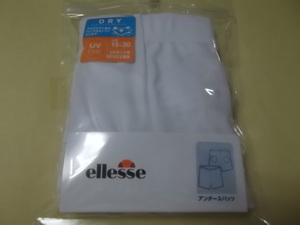 正規品 新品 ellesse(エレッセ) Lサイズ テニス アンダースパッツ・アンダースコート (ボールポケット付) 白色 テニスウェア